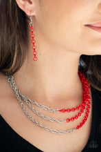 Load image into Gallery viewer, Turn Up The Volume - RED  Necklace
