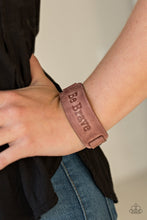 Load image into Gallery viewer, Put on a Brave Face - Brown Urban Bracelet
