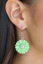 Load image into Gallery viewer, DISTRACTED BY DAISIES - GREEN EARRINGZ

