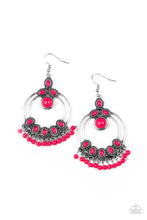 Load image into Gallery viewer, Palm Breeze - Pink Earrings
