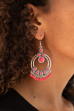 Load image into Gallery viewer, Palm Breeze - Pink Earrings
