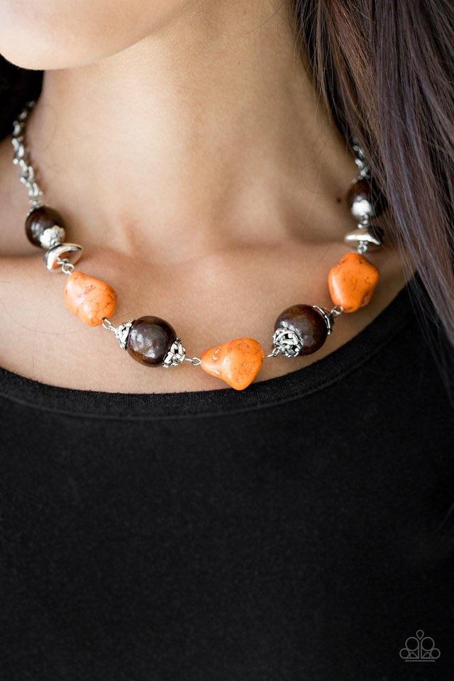 Earth Goddess - ORANGE Necklace