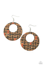 Load image into Gallery viewer, Put A Cork In It --Black Earring
