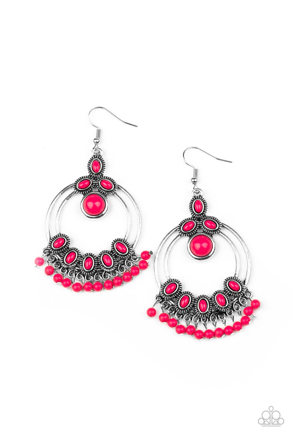 Palm Breeze - Pink Earring