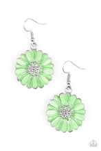 Load image into Gallery viewer, DISTRACTED BY DAISIES - GREEN EARRINGZ
