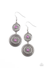 Load image into Gallery viewer, Keep It Wheel - Purple Earring
