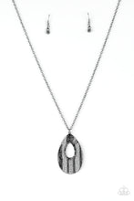 Load image into Gallery viewer, Stop Tear Drop And Roll - Black Necklace
