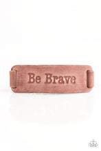 Load image into Gallery viewer, Put on a Brave Face - Brown Urban Bracelet
