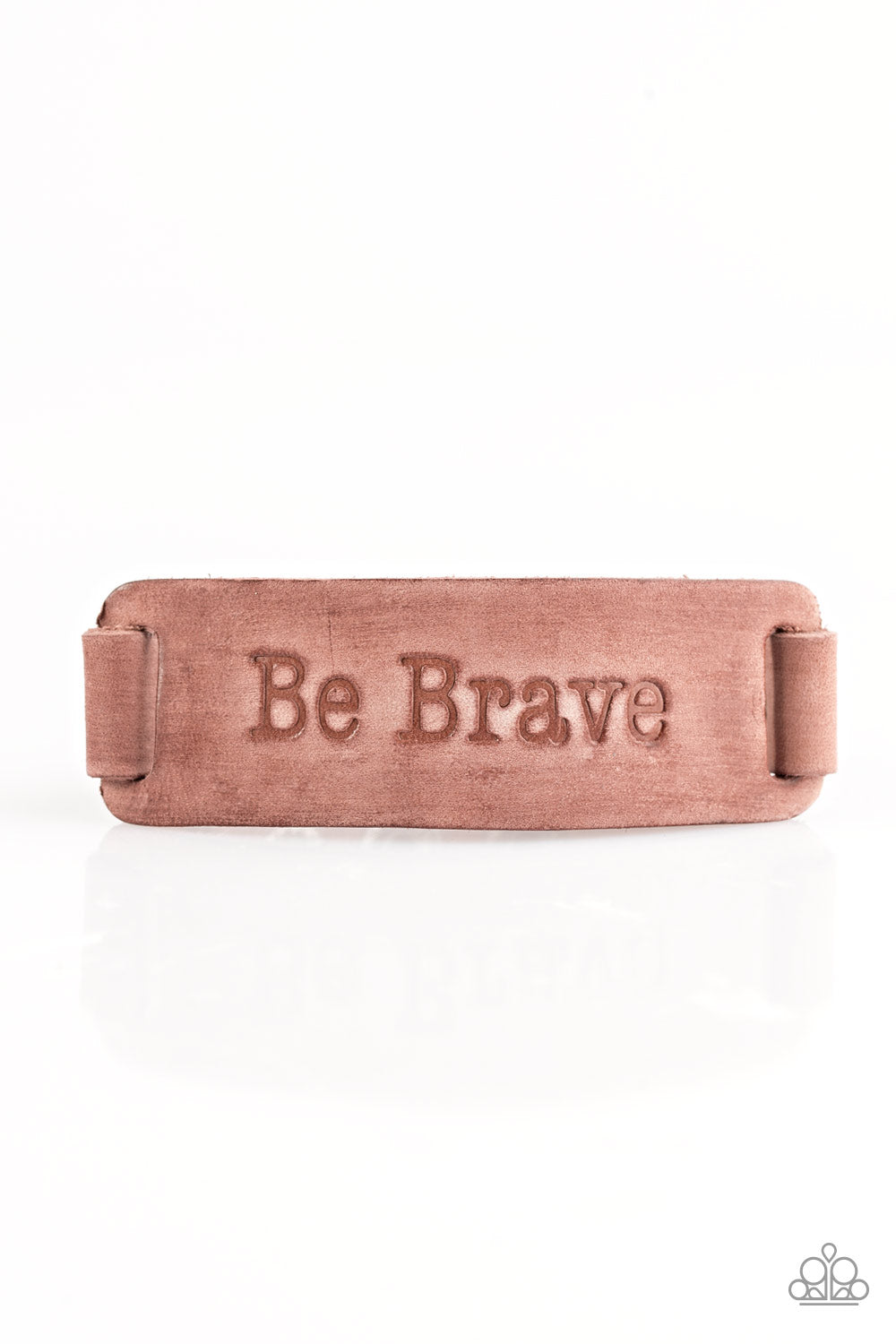 Put on a Brave Face - Brown Urban Bracelet