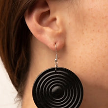 Load image into Gallery viewer, Caribbean Cymbol - Black Earring
