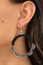 Load image into Gallery viewer, Tamborine Trend  - BLACK  Earrings
