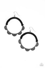 Load image into Gallery viewer, Tamborine Trend  - BLACK  Earrings
