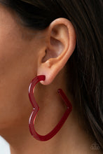 Load image into Gallery viewer, Heart Throbbing Twinkle - RED Earring
