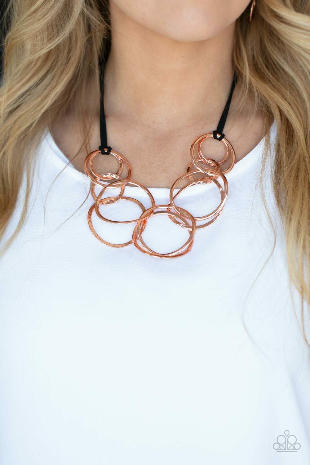 Spiralling Out Of Couture -Copper Necklace