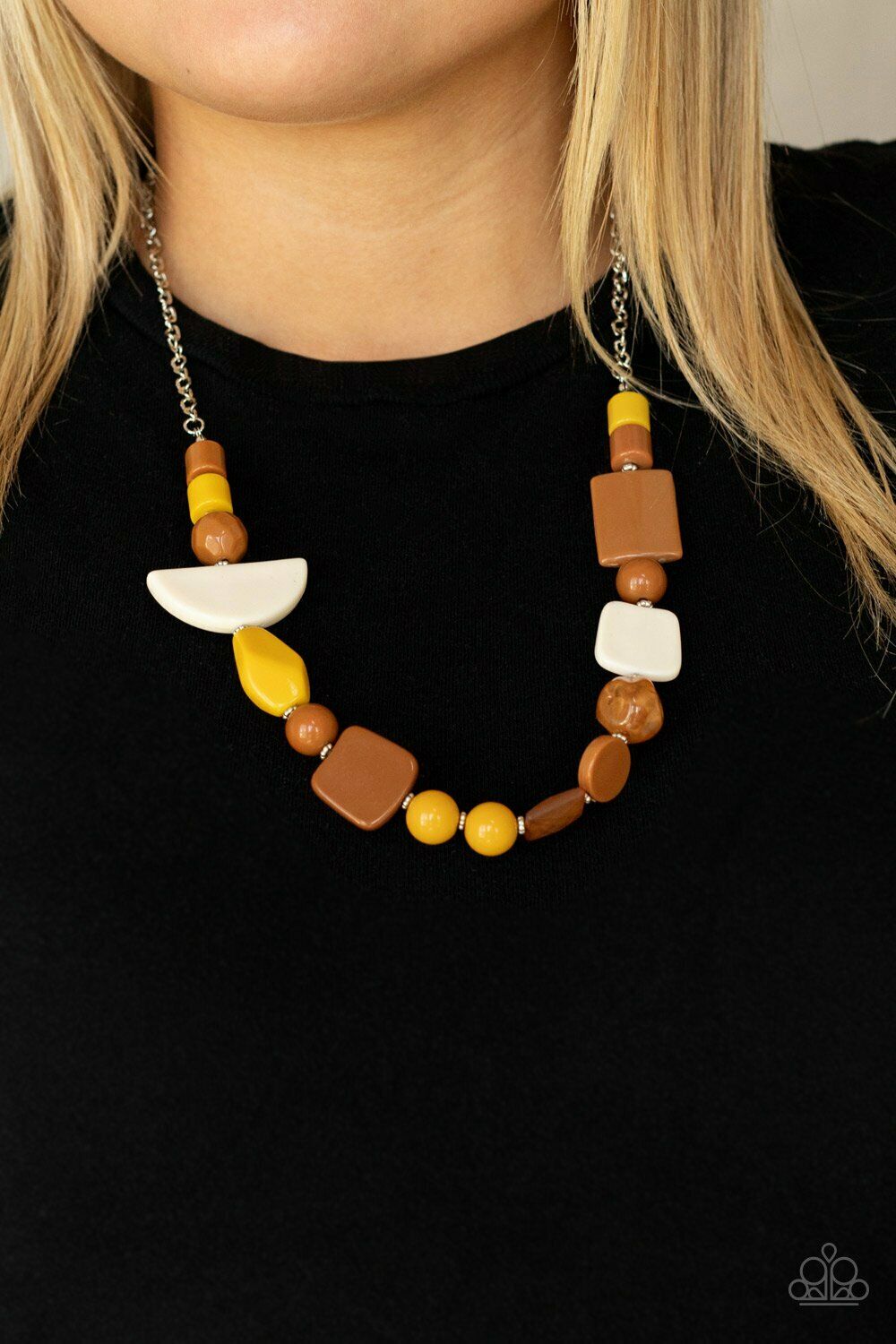 Tranquil Trendsetter -Yellow  Necklace