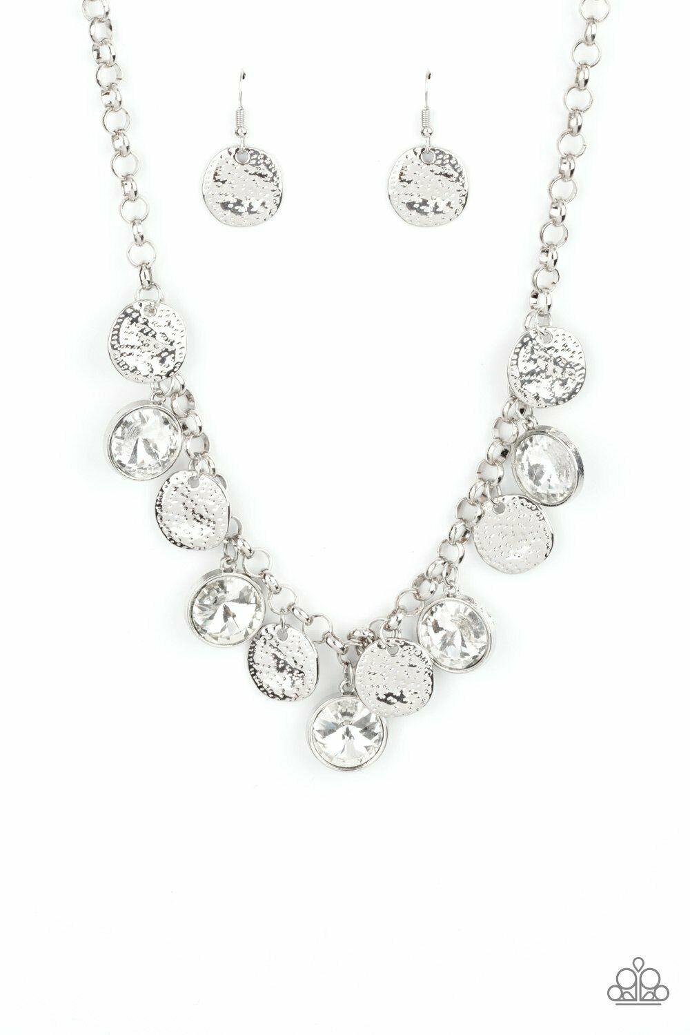 Spot on Sparkle -WHITE  Necklace