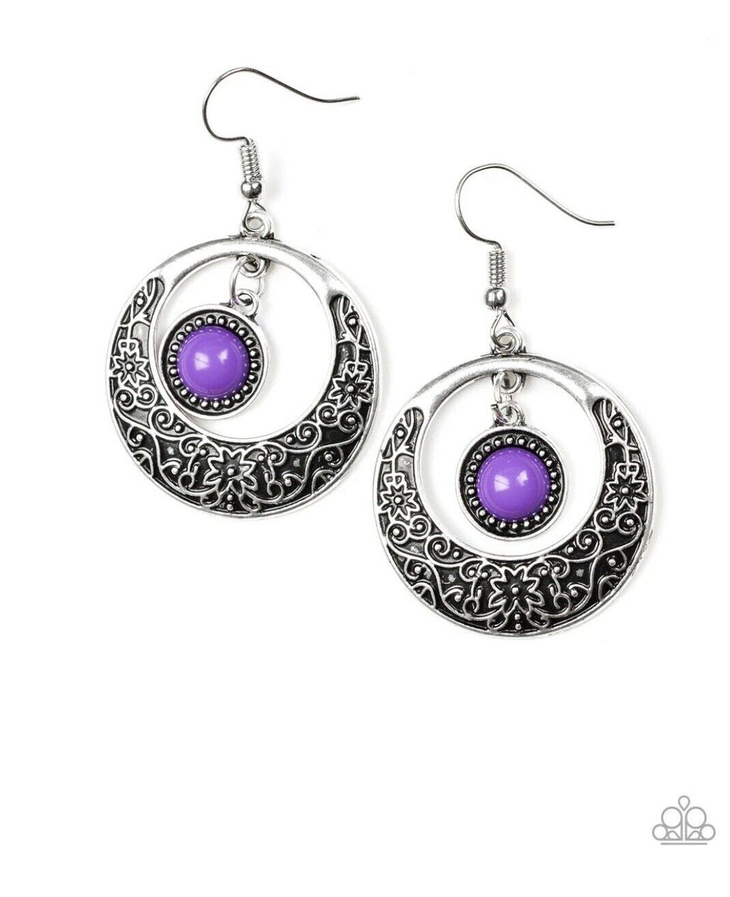 Wandering Waikiki - Purple Earrings