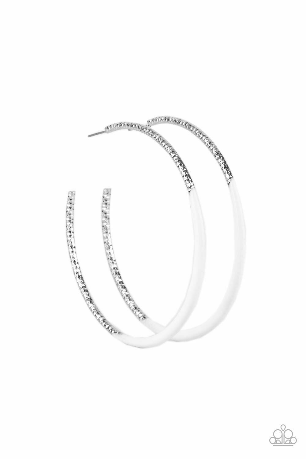 Dip, dip Horray  - White  Earring
