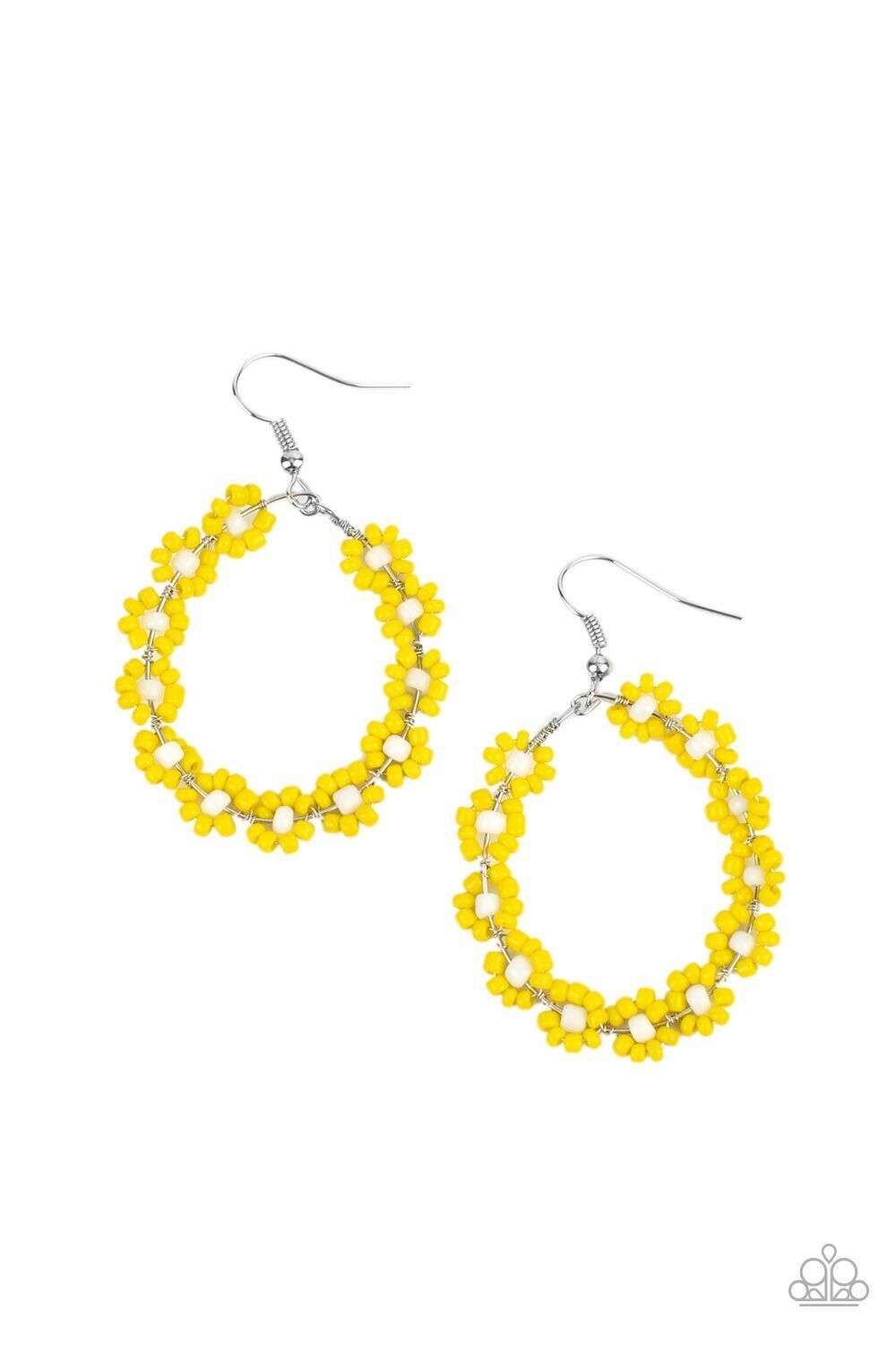 Festively Flower Child   - Yellow  Earring