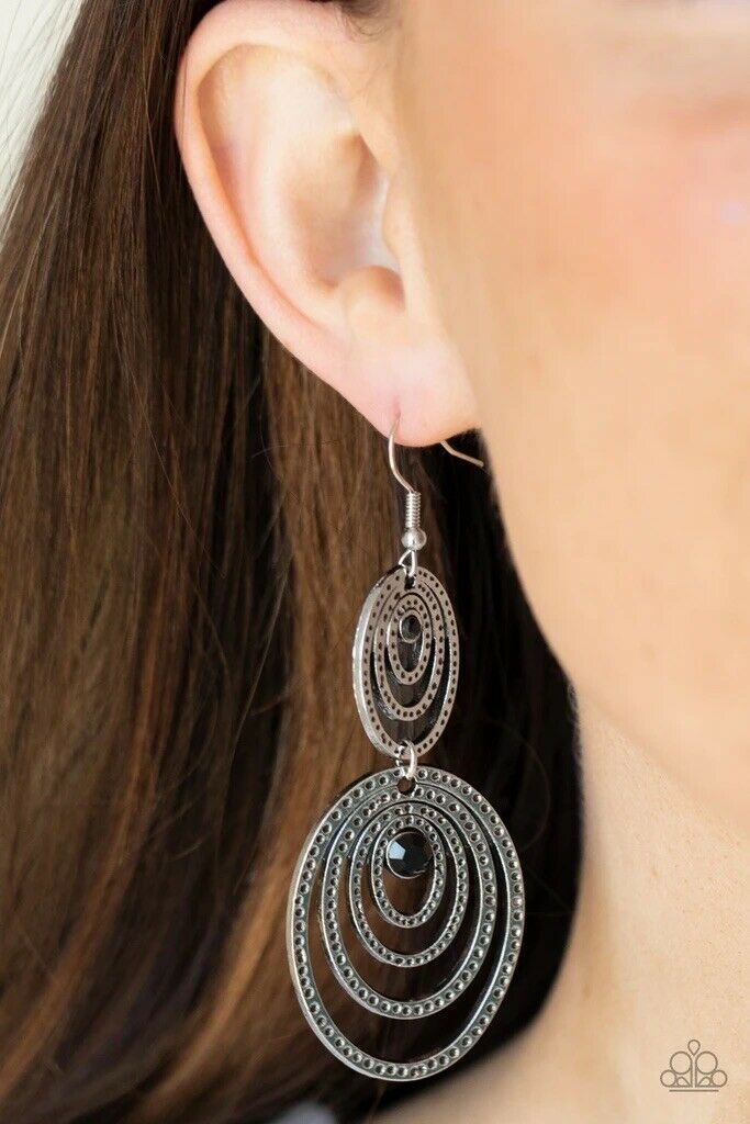 Cosmic Twirl - BLACK    Earring