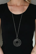 Load image into Gallery viewer, Running Circles In My Mind - Silver Necklace
