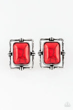 Load image into Gallery viewer, Center Stage Coach - Red Earring
