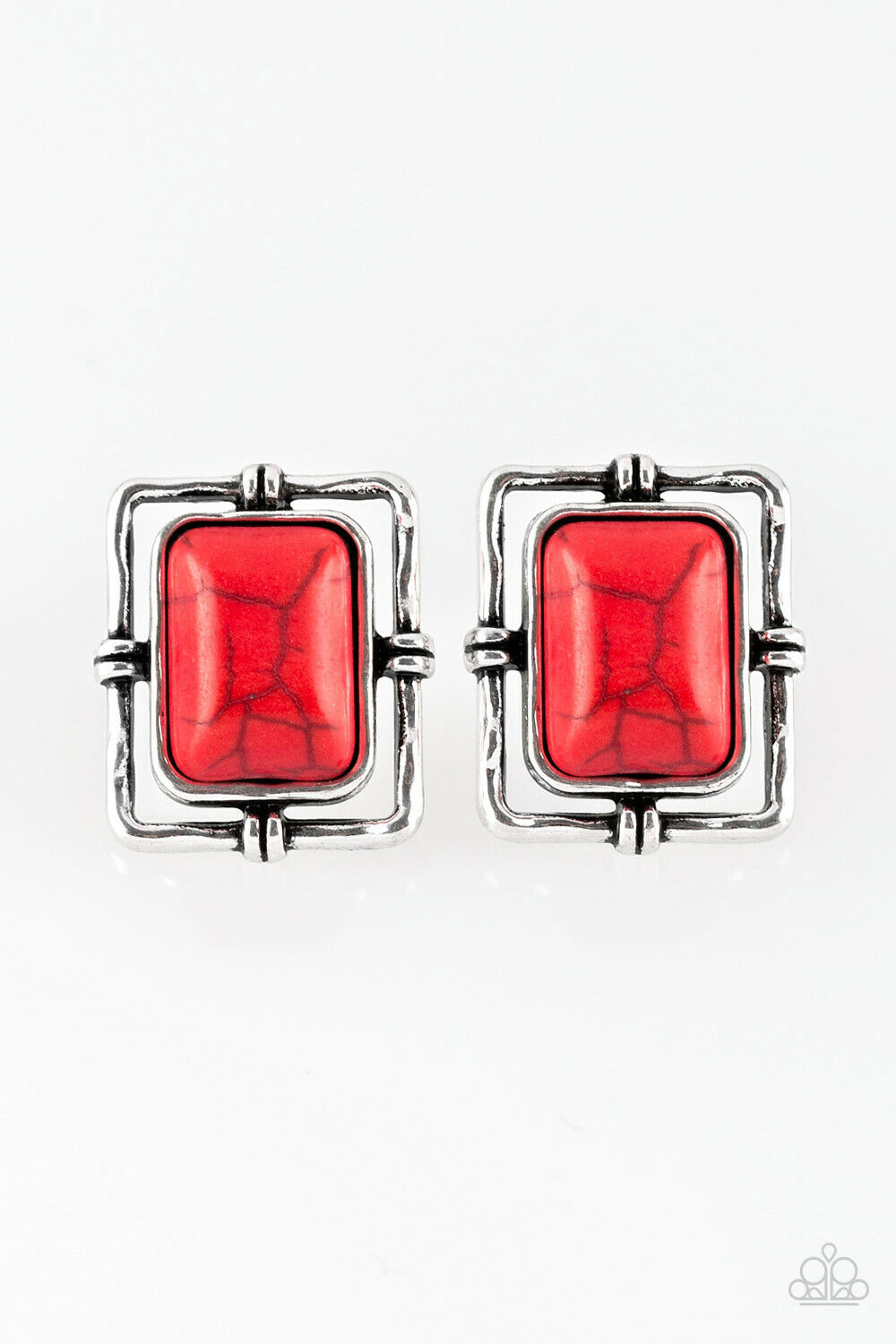 Center Stage Coach - Red Earring
