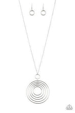 Load image into Gallery viewer, Running Circles In My Mind - Silver Necklace
