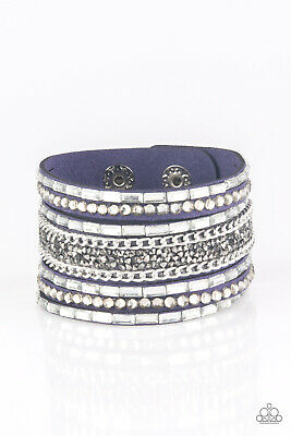 Rhinestone Rumble -BLUE BRACELET