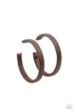 Load image into Gallery viewer, Leather Clad Legend  - BROWN  Earring
