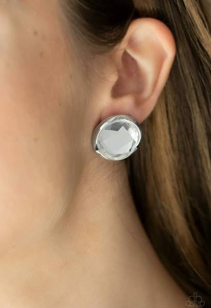 Double take Twinkle  -White Earring