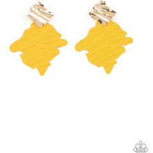 Load image into Gallery viewer, Crimped Couture  - Yellow  Earring
