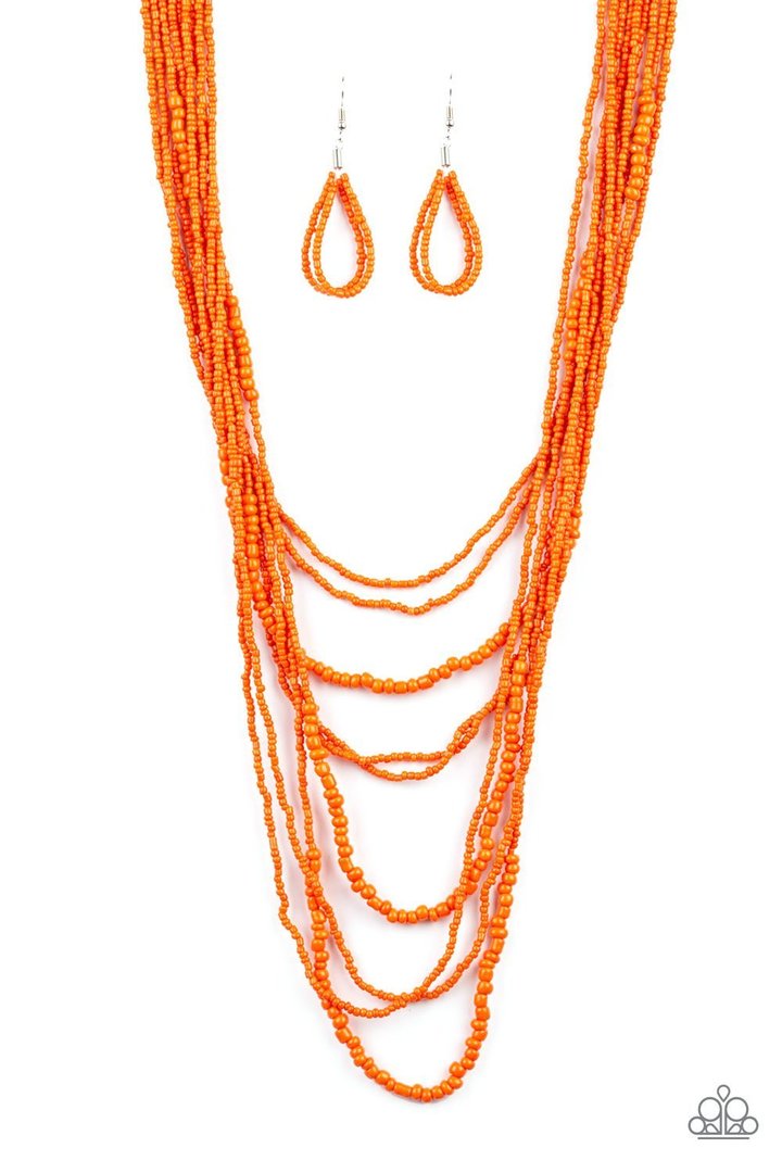 Totally Tonga  - ORANGE Necklace